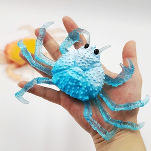 海底世界仿真海洋动物软胶八爪章鱼螃蟹模型发泄减压拉伸儿童玩具