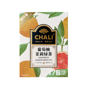 CHALI 葡萄柚茉莉绿茶盒装独立包装袋泡茶口袋茶叶 17.5g