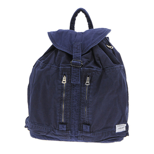 porter deep blue rucksack 蓝染帆布男女双肩背包 630-06467