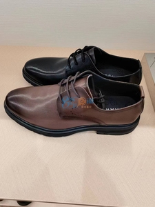 男鞋皮鞋2024哈森春商场正品商务正装英伦牛皮婚鞋MS244017