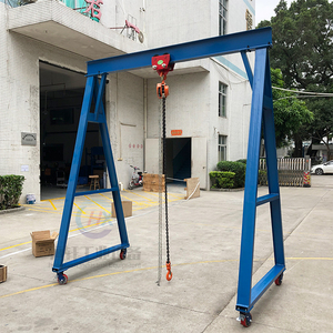 手拉葫芦龙门吊架1-3吨小型龙门架模具移动吊架促销拆卸式龙门吊