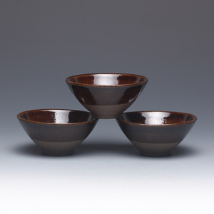 古龙窑柴烧斗笠小杯 宜兴正品紫泥紫砂杯 名家特价礼品紫砂茶杯