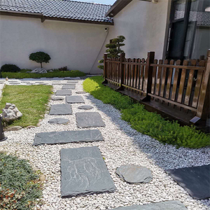 天然青石板踏步石户外庭院园林垫脚地砖汀步别墅室外花园防滑铺路