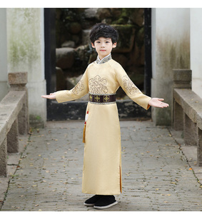 儿童古风男童秋冬少爷服太子国学仙气演出服中国风小王爷表演服装
