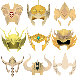 黄金圣斗士头盔1:1可穿戴eva模型道具cos摆件装饰益智手工