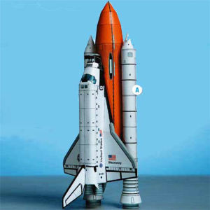 发现号航天飞机手办摆件趣味手工剪纸玩具纸模型diy手作