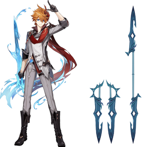 原神达达利亚公子魔王武装武器爱奇幻3d纸模型cosplay道具