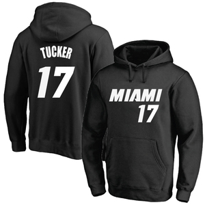 迈阿密热火17号塔克球衣训练服加厚套头连帽卫衣篮球运动帽衫上衣