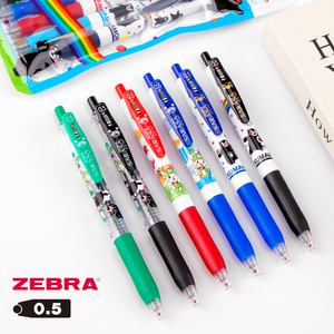 日本zebra斑马JJ15限定款熊本熊中性笔0.5mm黑考试水笔官网旗舰店