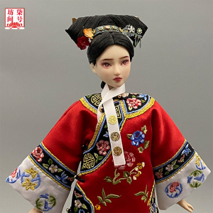 刺绣娃衣~清朝旗装~obitsu27,6分bjd,芭比