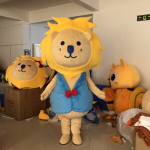 狮子卡通人偶服装表演成人行走活动道具吉祥物狮子玩偶服