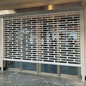 电动透气镂空铝合金卷帘门车库别墅阳台防盗卷闸室内微型卷头定制