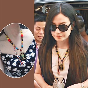 淡墨染秋尘淘宝赵薇明星同款项链泰国佛牌链子高档天然水晶男女士短