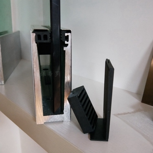 标准款阳台无框 玻璃栏杆地槽 楼梯扶手u型铝合金 铝合金底槽