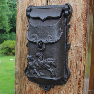 欧式铸铁工艺品复古做旧铸铁小信箱邮箱信报箱壁饰壁挂庭院装饰品