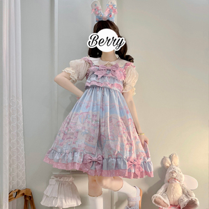 洛丽塔公主裙女童夏季全套原创正品小女孩轻lolita少女jsk连衣裙