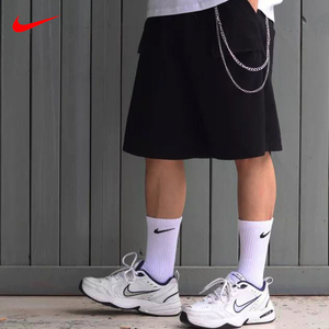 nike耐克袜子男中筒白色纯棉长筒夏季运动篮球袜短袜薄款低帮船袜