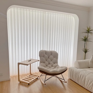 电动梦幻帘窗帘垂直帘竖百叶纱帘遮光客厅阳台办公室柔纱帘遮光阳