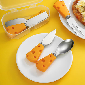 芝士水果小刀小叉子西餐刀具套装黄油吐司抹酱刀涂面包果酱奶酪勺