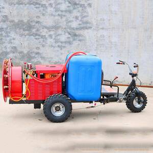 三轮风送式喷雾器 果园农庄用打药机 高压药泵杀虫喷药车