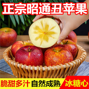 云南昭通丑苹果8,9斤正宗冰糖心苹果新鲜水果当季整箱孕妇红富士
