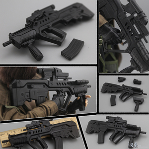 武器t模型兵人生化加特林配件1/6场景摆件危机ob娃娃枪二战tavor