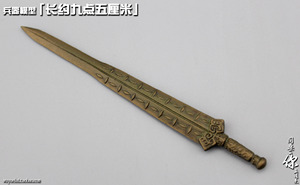 剑模型冷兵器青铜剑1/12兵人配件ob娃娃秦皇干将莫邪青钢剑倚天