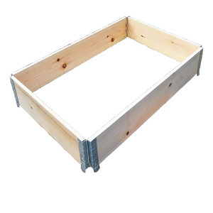 木围板箱实木围框围木板箱松木包装折叠木箱铰链围框折叠欧标木箱