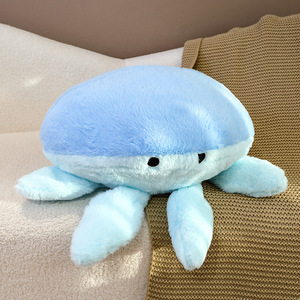 海洋球形水母生物毛绒玩具布娃娃公仔创意抱枕男女生礼物海底动物