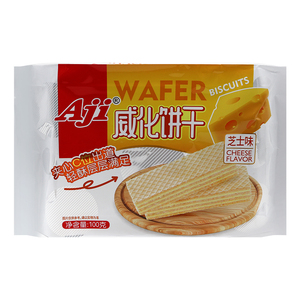裸价临期 Aji威化饼干100g柠檬味豆乳味芝士味办公休闲追剧零食