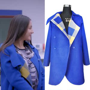 高雯同款大衣毛呢