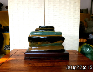 精品纯天然广西红水河水冲石原石彩陶石谁与争锋罕见石头收藏升值