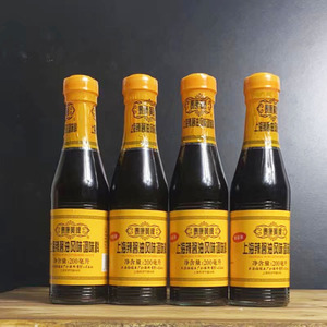 上海泰康黄牌辣酱油200ml包装原味白酱油食品猪排海鲜风味调味料