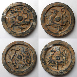 汉代四神兽瓦当仿古工艺品老物件客厅摆件收藏礼品办公室桌面摆件