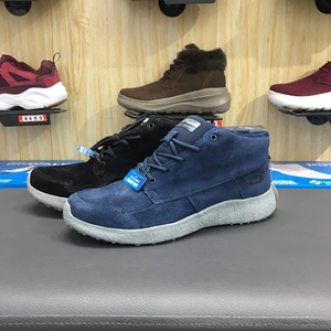 skechers斯凯奇男鞋加绒加厚棉鞋雪地靴冬季高帮运动休闲鞋666017