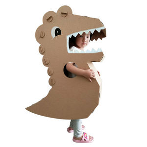 可穿戴纸箱恐龙幼儿园废物利用衣服装男孩废品手工制作业男童走秀