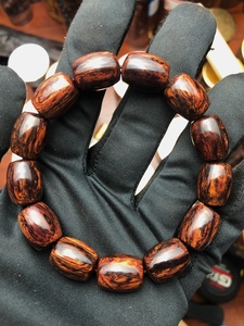 海南木本降真香花梨公迦南香红降1.6桶珠手串男士女士