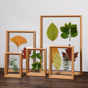 双面透明亚克力相框摆台剪纸画框装裱树叶植物标本压花手绘展示框