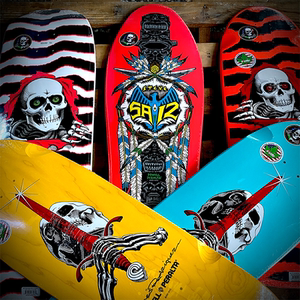 美国powell陆冲板面陆地冲浪板diy组装复古鱼板刷街代步不止滑板