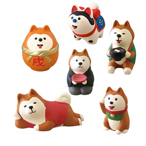 2018狗年公仔贺岁吉祥物招财柴犬可爱狗小动物小摆件