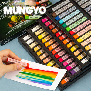 韩国MUNGYO盟友色粉笔MPV72 48色粉画笔 36色粉彩棒24色DIY染发笔