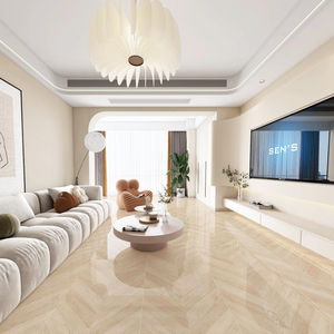 鱼骨木纹砖600x1200客厅卧室仿实木地砖原木风亮光瓷砖人字拼地板