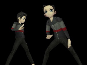 au劲舞团最新版男装yy搭配帅气皮衣个性流行炫酷时尚男整套装7天