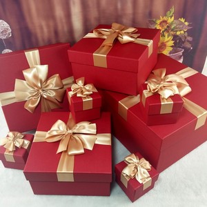 红色空投箱礼物盒吃鸡零食礼品盒超大号正方形抖音生日惊喜包装盒