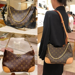 lv/路易威登女包boulogne新款老花牛角包链条包单肩斜挎包m45832