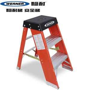 美国稳耐玻璃钢梯凳马凳工业级电工平台梯子SSF02CN/03CN/6202