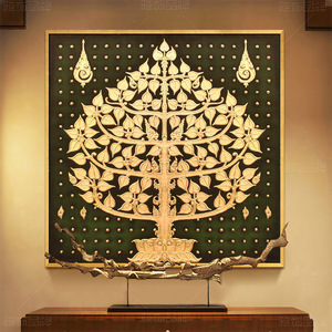 壁画客厅挂画菩提树