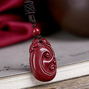 原矿朱砂如意貔貅吊坠事事如意人生如意貔貅招财辟邪护身紫金砂