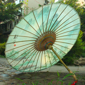 访雨阁油纸伞纯手工古代传统防雨防晒男女实用纸伞古风雨伞汉服伞
