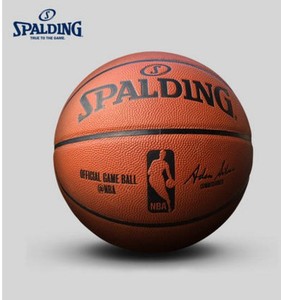 正品斯伯丁SPALDING新款NBA正式比赛官方用球牛皮篮球74-569Y